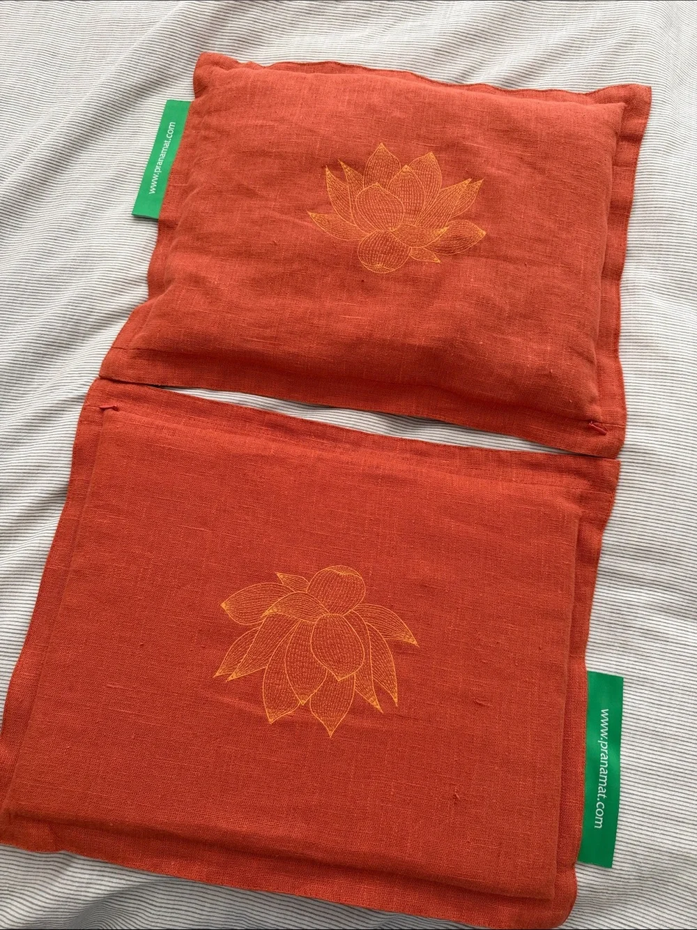 Pranamat Mini and Pranapillow Eco in Orange